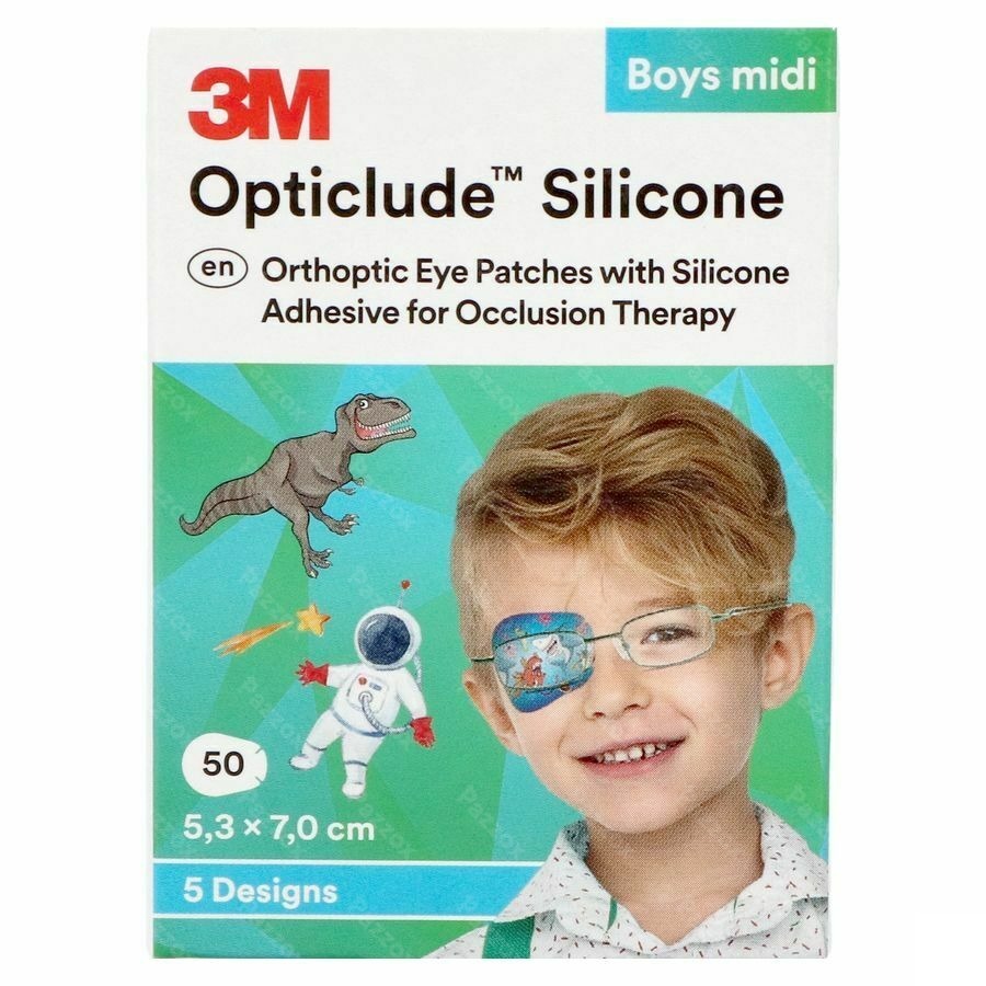 Opticlude 3m Silicone Eye Patch Boy Midi 50