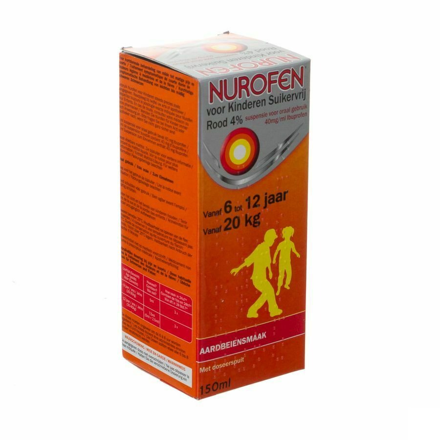 Nurofen Impexeco 4% Sirop Strawberry Zs Kind 150ml