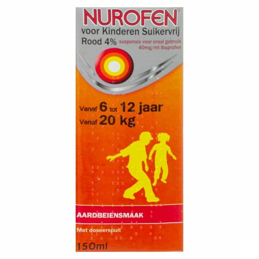 Nurofen Impexeco 4% Sirop Strawberry Zs Kind 150ml