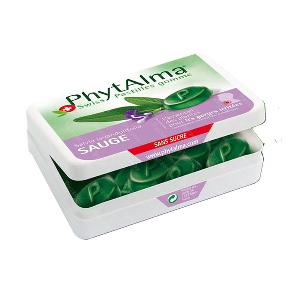 Phytalma Pastilles Gum Sauge + Stevia 50g