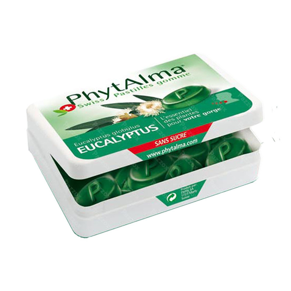 Phytalma Pastilles Gum Eucalyptus + Stevia 50g