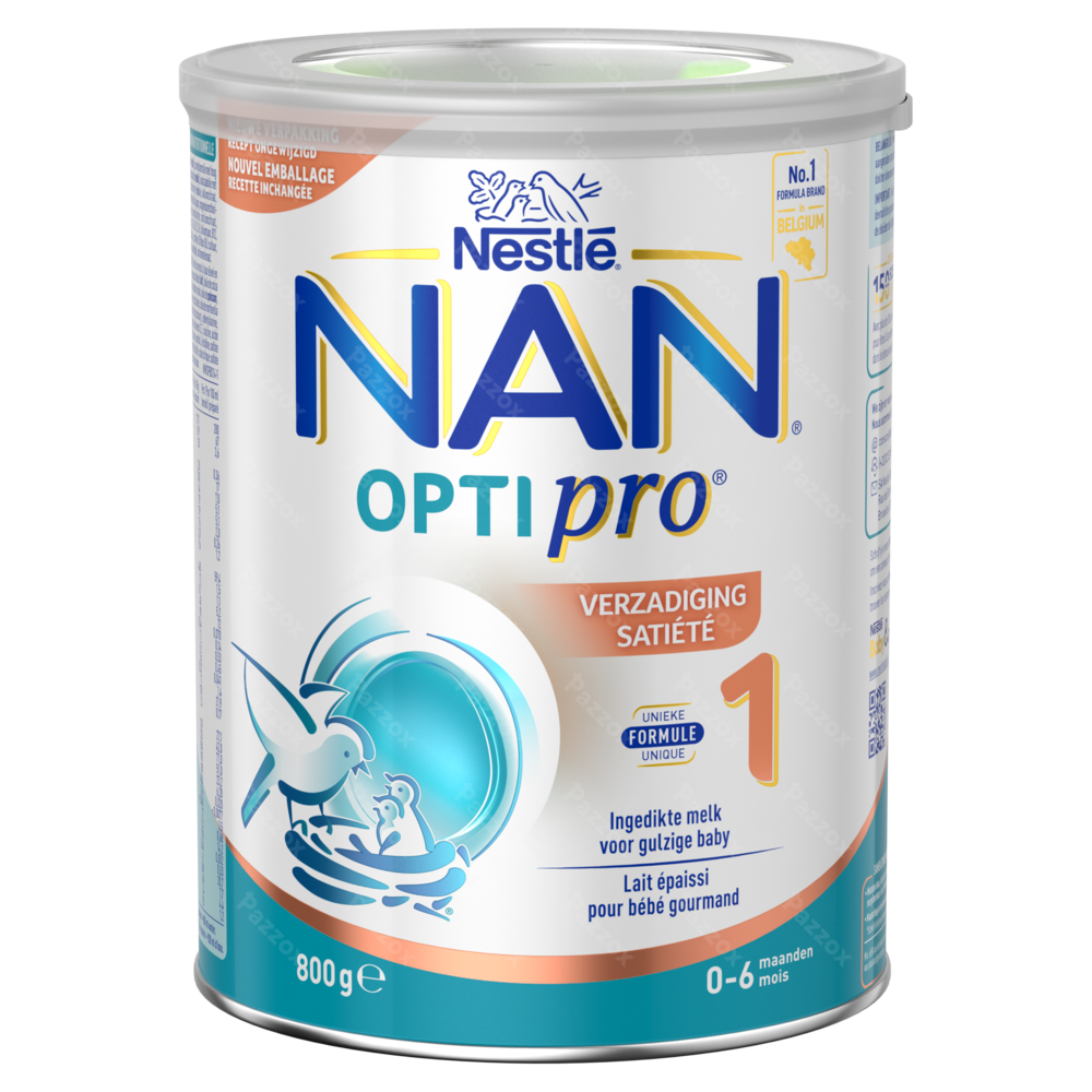 Nan Verzadiging 1 Zuigelingenmelk Baby 0-6 Maanden 800g