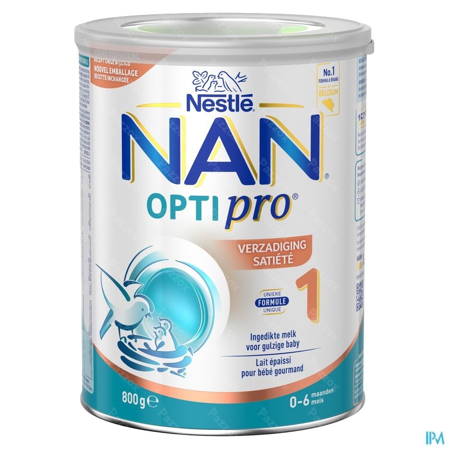 Nan Verzadiging 1 Zuigelingenmelk Baby 0-6 Maanden 800g