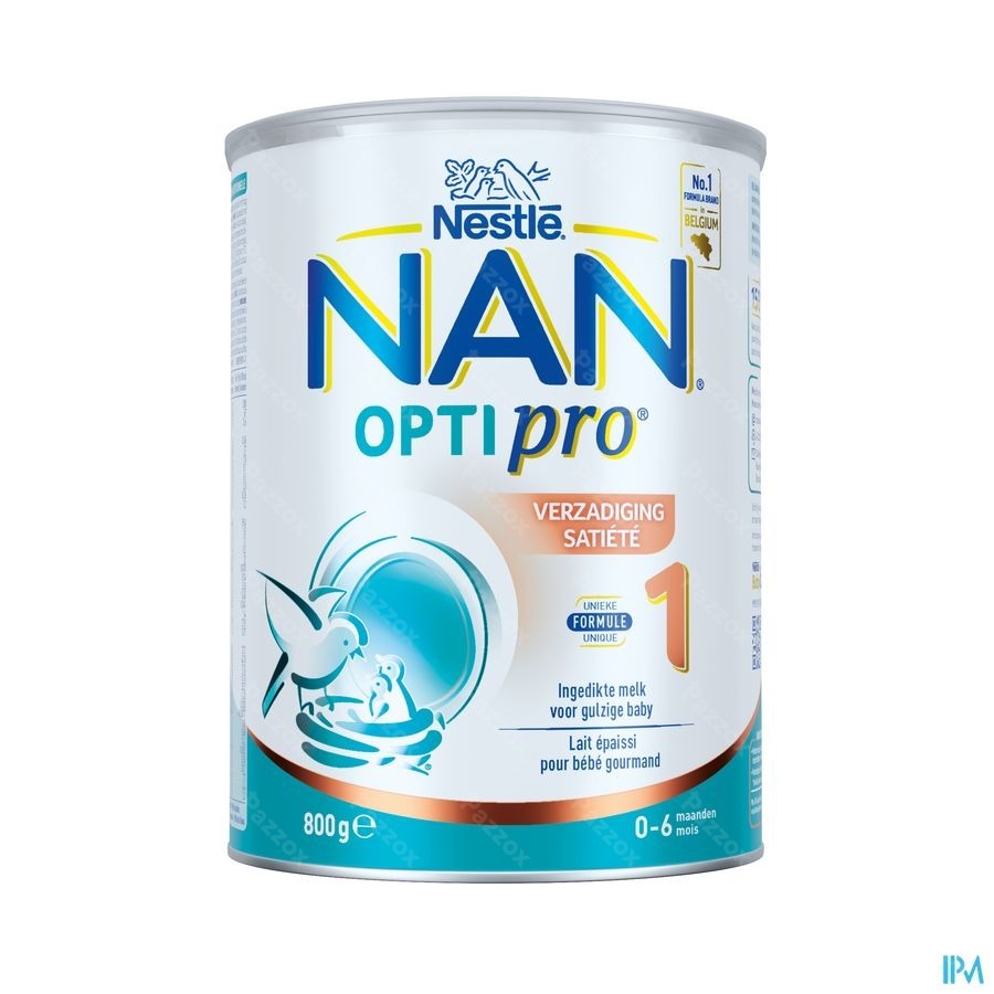 Nan Verzadiging 1 Zuigelingenmelk Baby 0-6 Maanden 800g