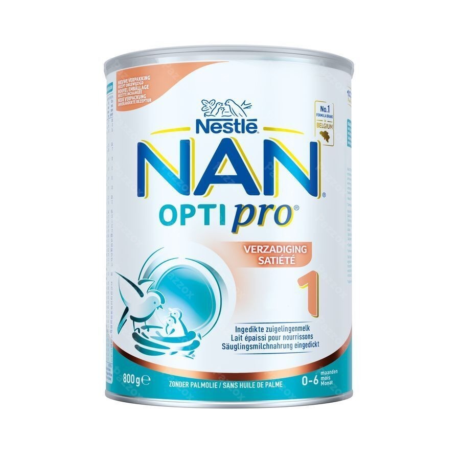 Nan Verzadiging 1 Zuigelingenmelk Baby 0-6 Maanden 800g