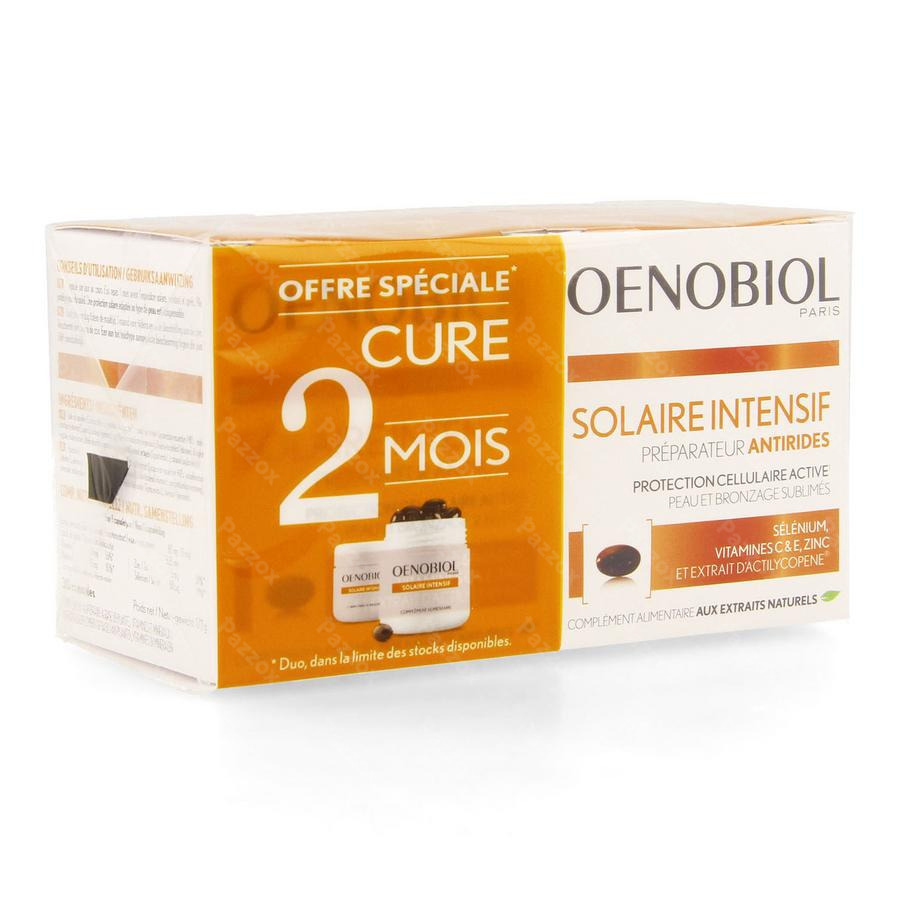 Oenobiol Solaire Intensif Anti Rides Cure 2x30 Caps Pazzox