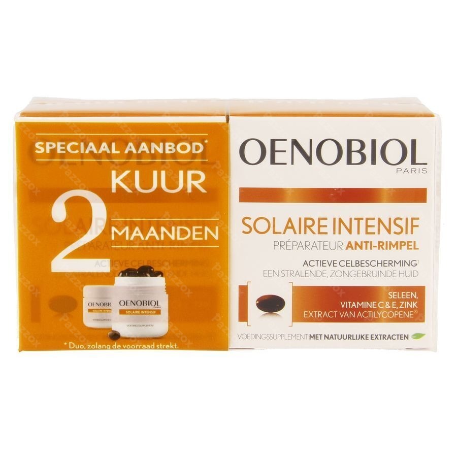 Oenobiol Solaire Intensif Kuur Anti-rimpel 2x30 Caps