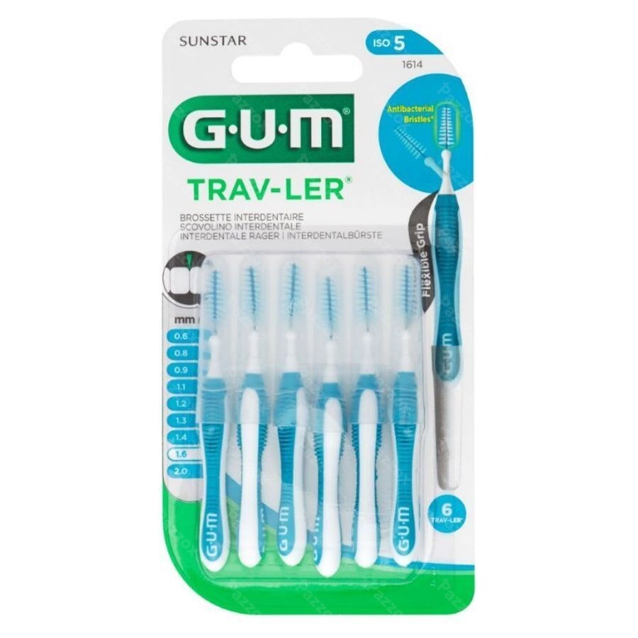 Gum Trav-Ler Brosse Interdentale 1,6 mm 6 Pièces