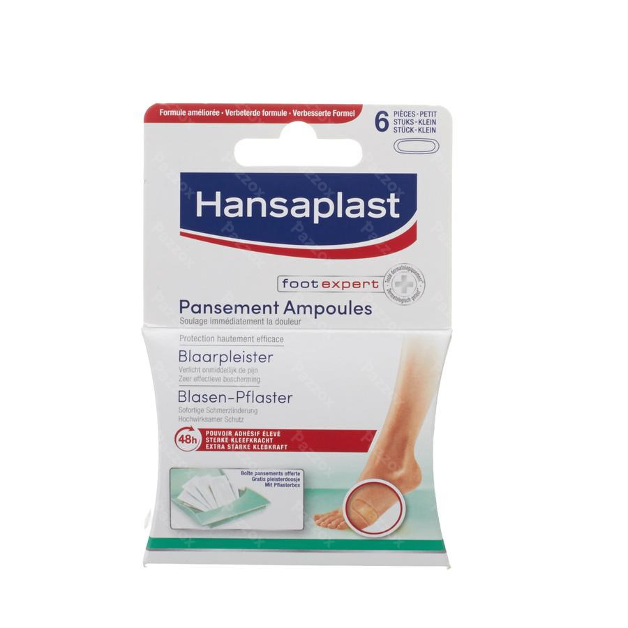 Hansaplast Sos Pansement Ampoules Petit Strip 6