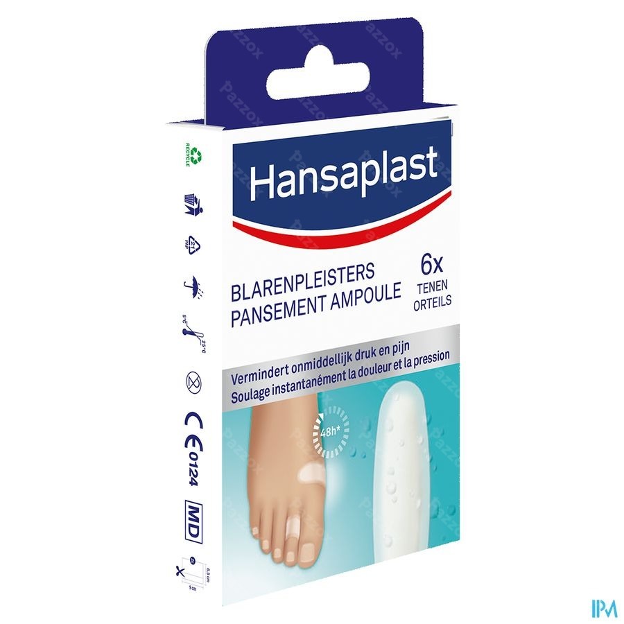 Hansaplast Sos Pansement Ampoules Petit Strip 6