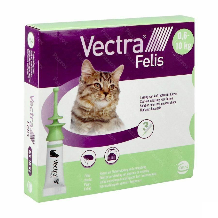 Vectra Felis 423mg/42,3mg Opl Spot-on Kat 3