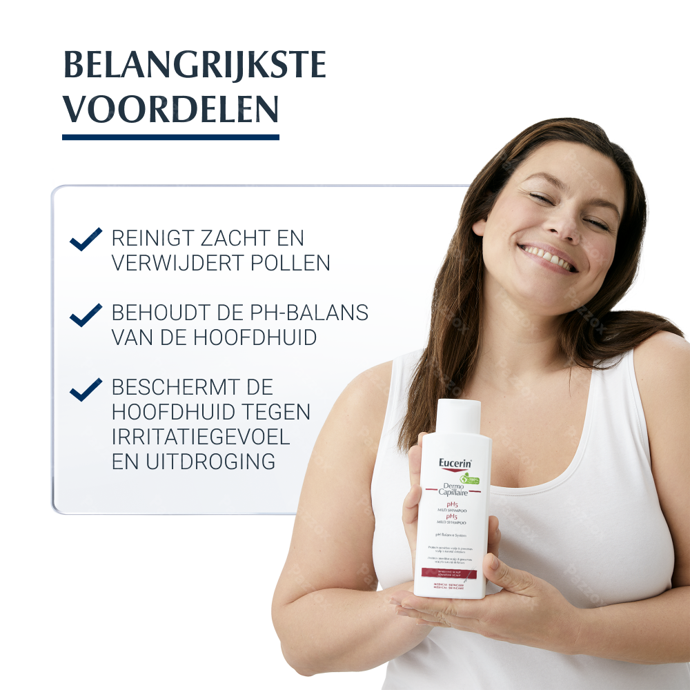 Eucerin DermoCapillaire pH5 Milde Shampoo Gevoelige Hoofdhuid 400ml