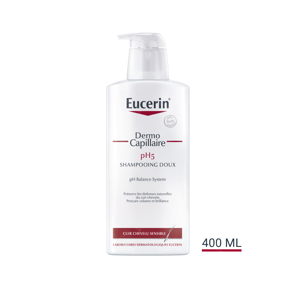 Eucerin DermoCapillaire pH5 Shampooing Doux Cuir Chevelu Sensible 400ml