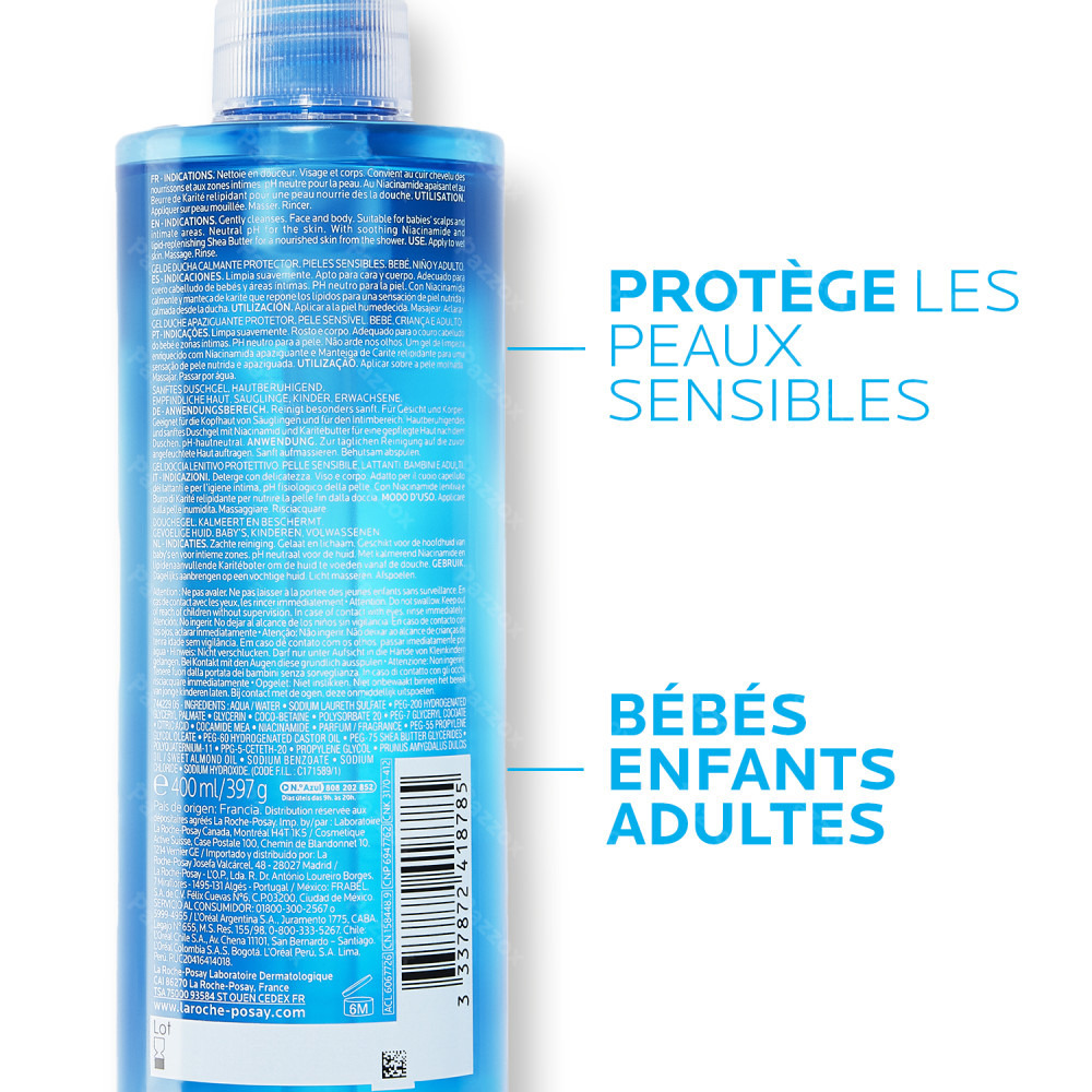 La Roche-Posay Lipikar Gel Lavant Peau Sensible 400ml
