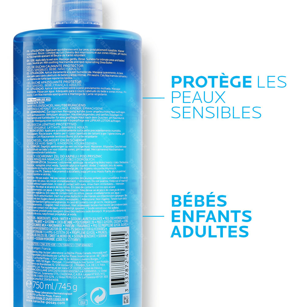 La Roche-Posay Lipikar Gel Lavant 750ml
