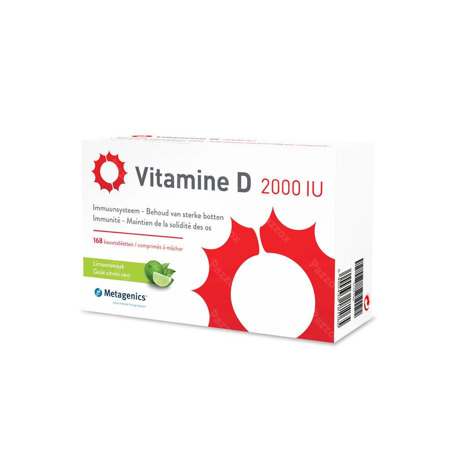 Metagenics Vitamine D 2000 IU 168 Kauwtabletten