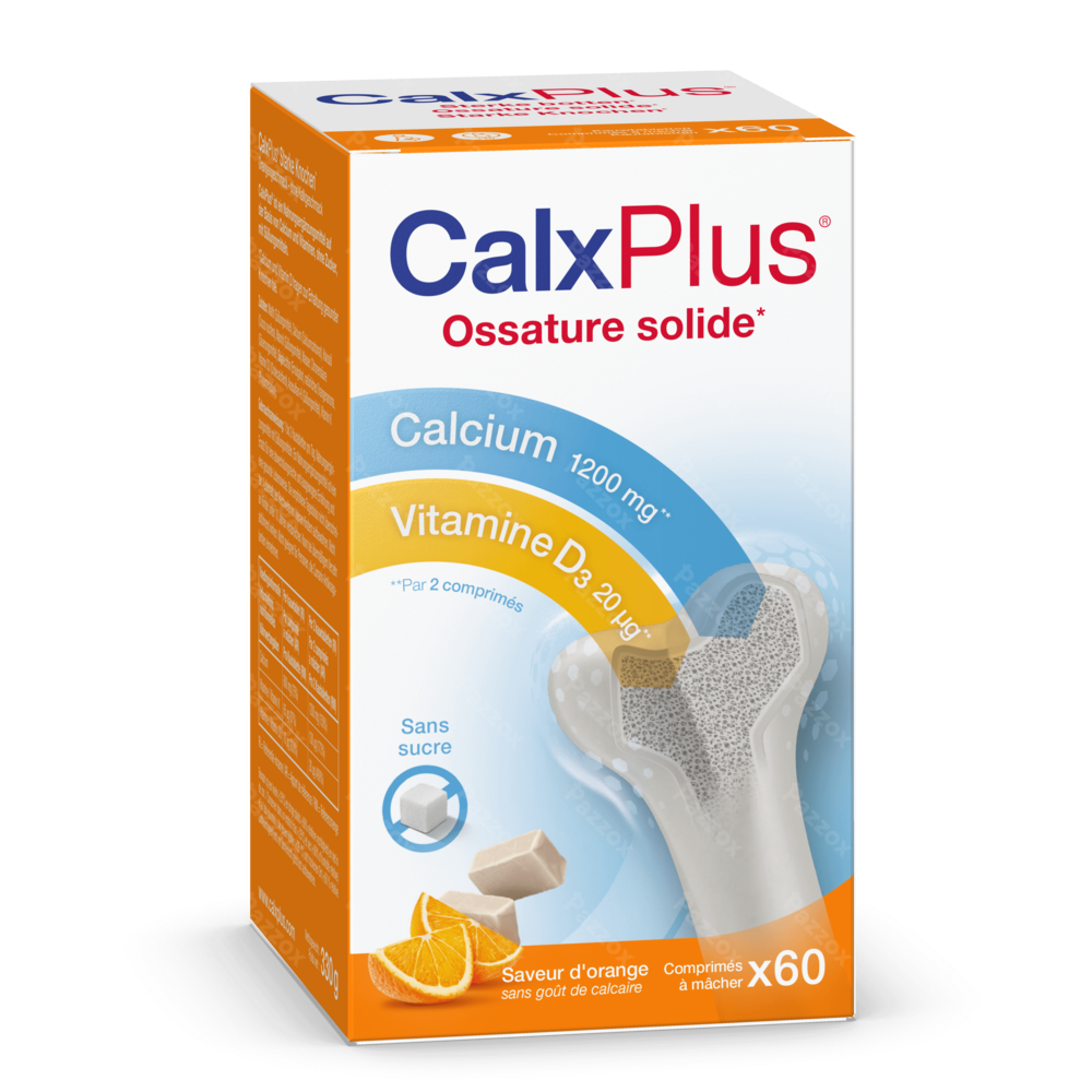 CalxPlus Orange 60 Comprimés à croquer