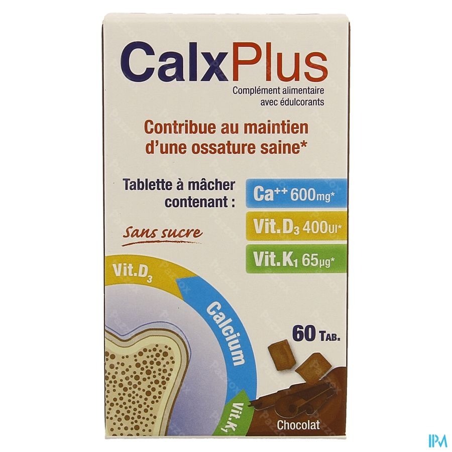 CalxPlus Chocolat 60 Comprimés à croquer