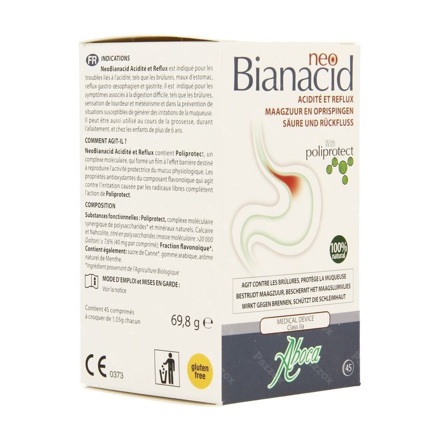 Neobianacid Maagzuur Oprispingen Kauwtabl 45 Aboca