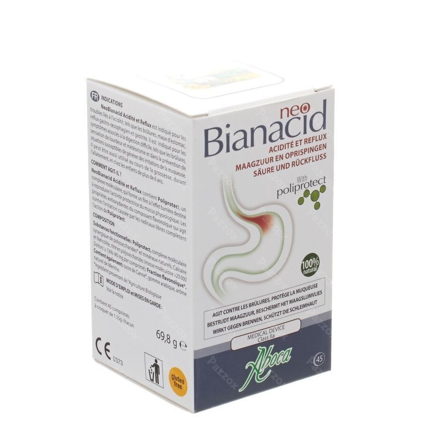 Neobianacid Maagzuur Oprispingen Kauwtabl 45 Aboca