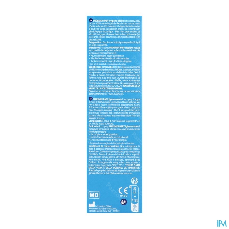 Marimer Baby Eau Mer Isotonique Spray 100ml