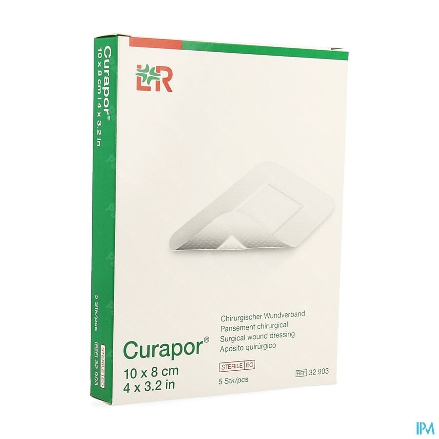 Curapor Verb Chirurg. Steriel 10cmx 8cm 5 32903