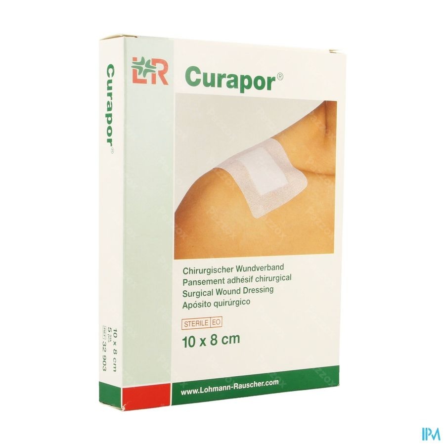 Curapor Verb Chirurg. Steriel 10cmx 8cm 5 32903