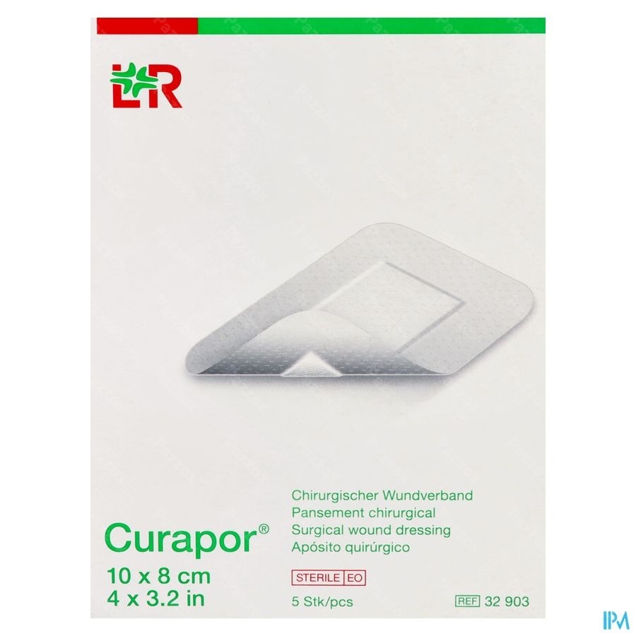 Curapor Verb Chirurg. Steriel 10cmx 8cm 5 32903