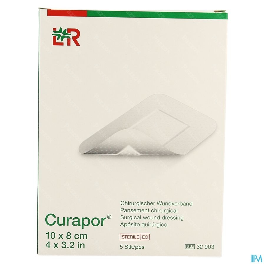 Curapor Verb Chirurg. Steriel 10cmx 8cm 5 32903