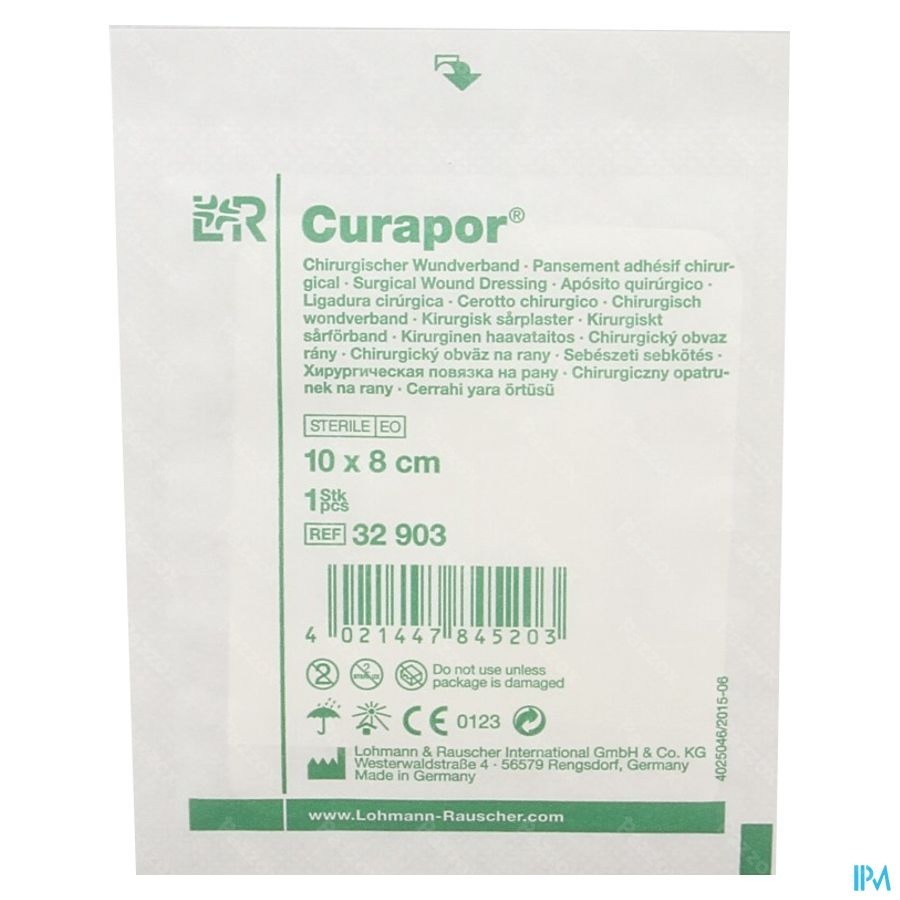 Curapor Verb Chirurg. Steriel 10cmx 8cm 5 32903