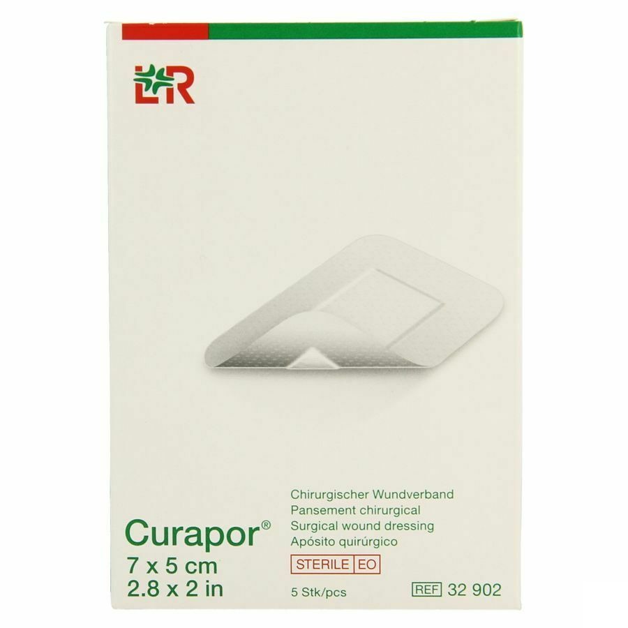 Curapor Pans Chirurg. Sterile 7cmx 5cm 5 32902