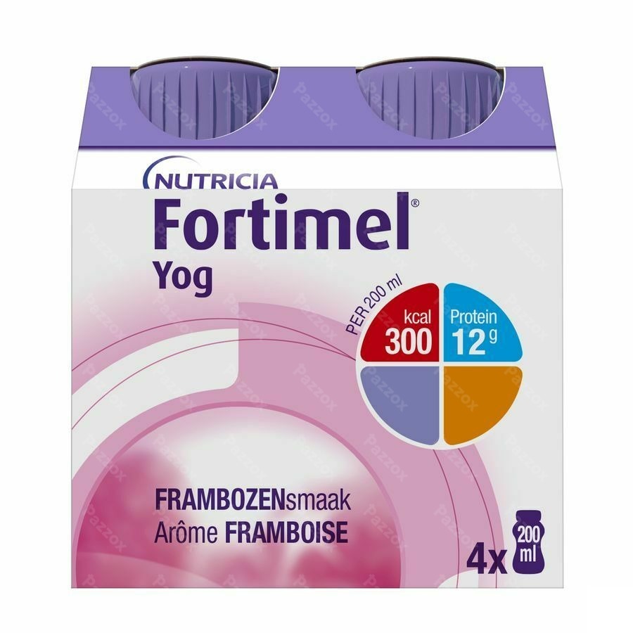 Fortimel Yog Framboos Flesjes 4x200ml