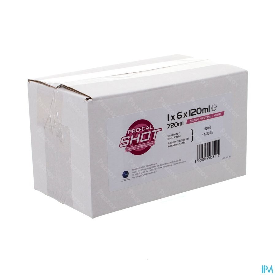 Pro-cal Shot Neutre 6x120ml