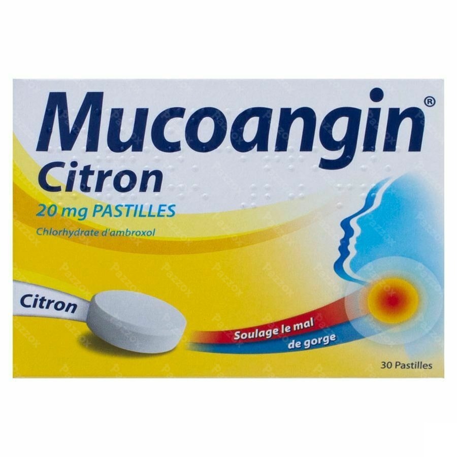 Mucoangin Citroen Zuigtabletten 30x20mg