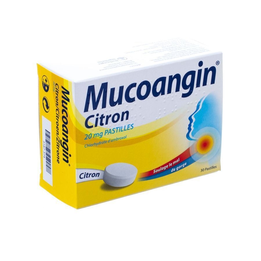 Mucoangin Citroen Zuigtabletten 30x20mg