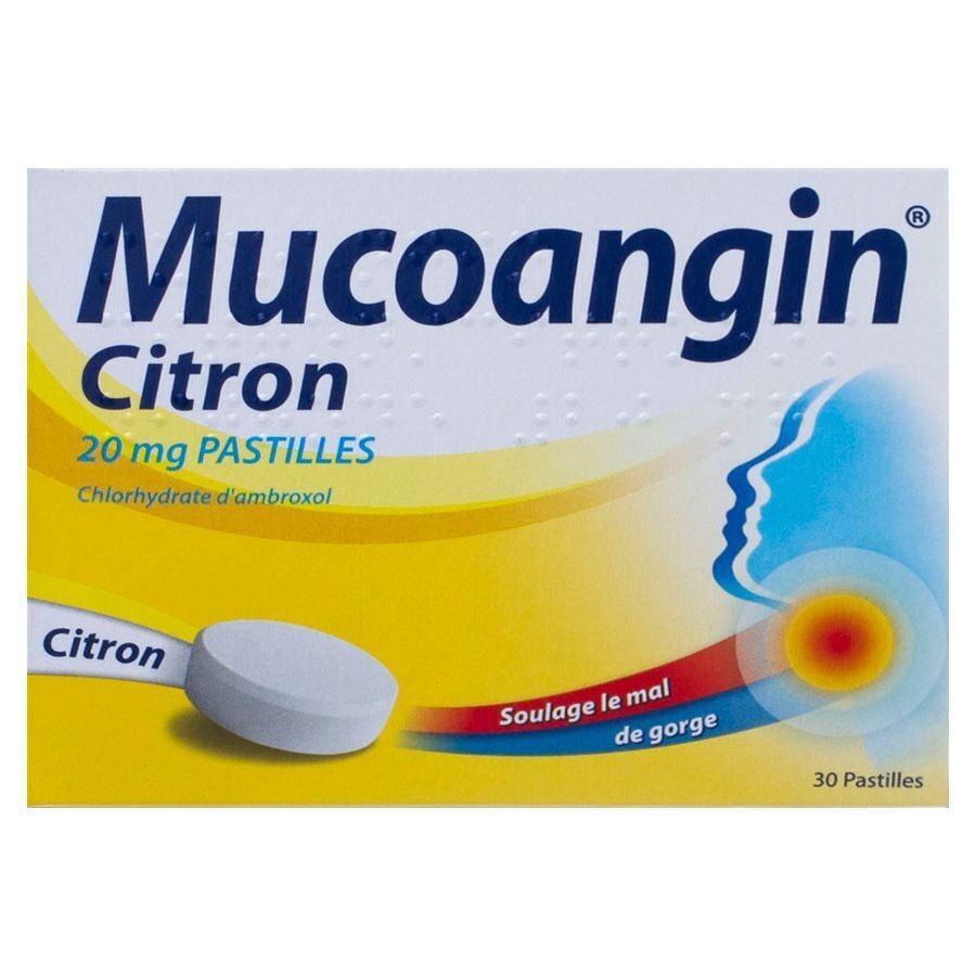 Mucoangin Citroen Zuigtabletten 30x20mg