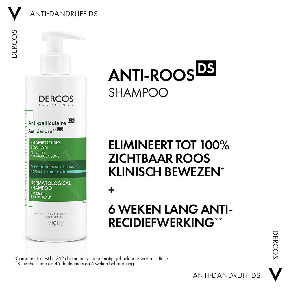 Vichy Dercos Anti-Roos Shampoo Normaal Tot Vet Haar 390ml