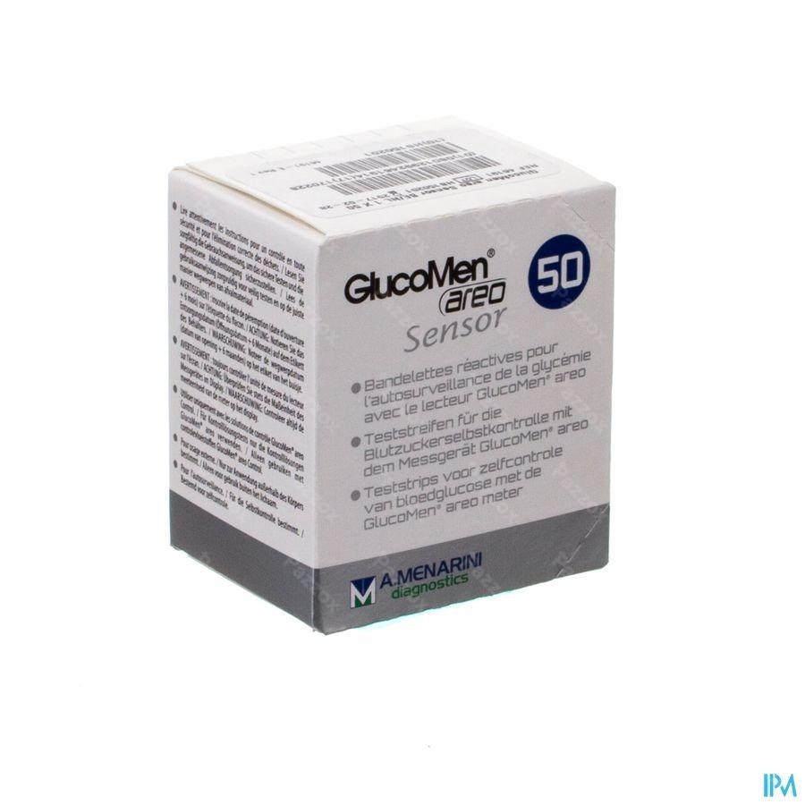 Glucomen Areo Sensor Bandelettes 50 46191