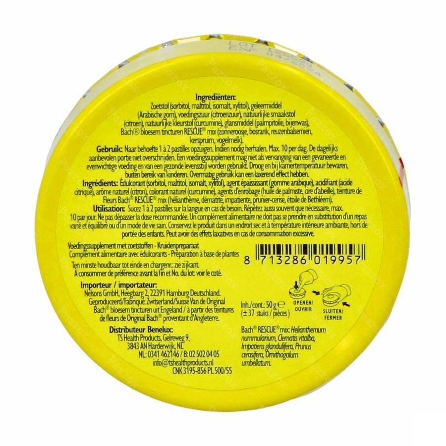 Bach Rescue Pastilles Citron 50g
