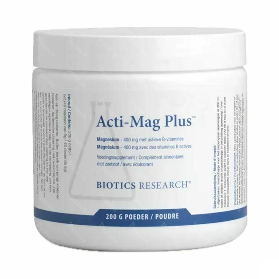 Acti-mag Plus Pdr Pot 200g