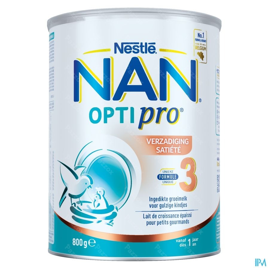 Nan Satiété 3 Lait de Croissance épaissi Bébé 1+ An 800g