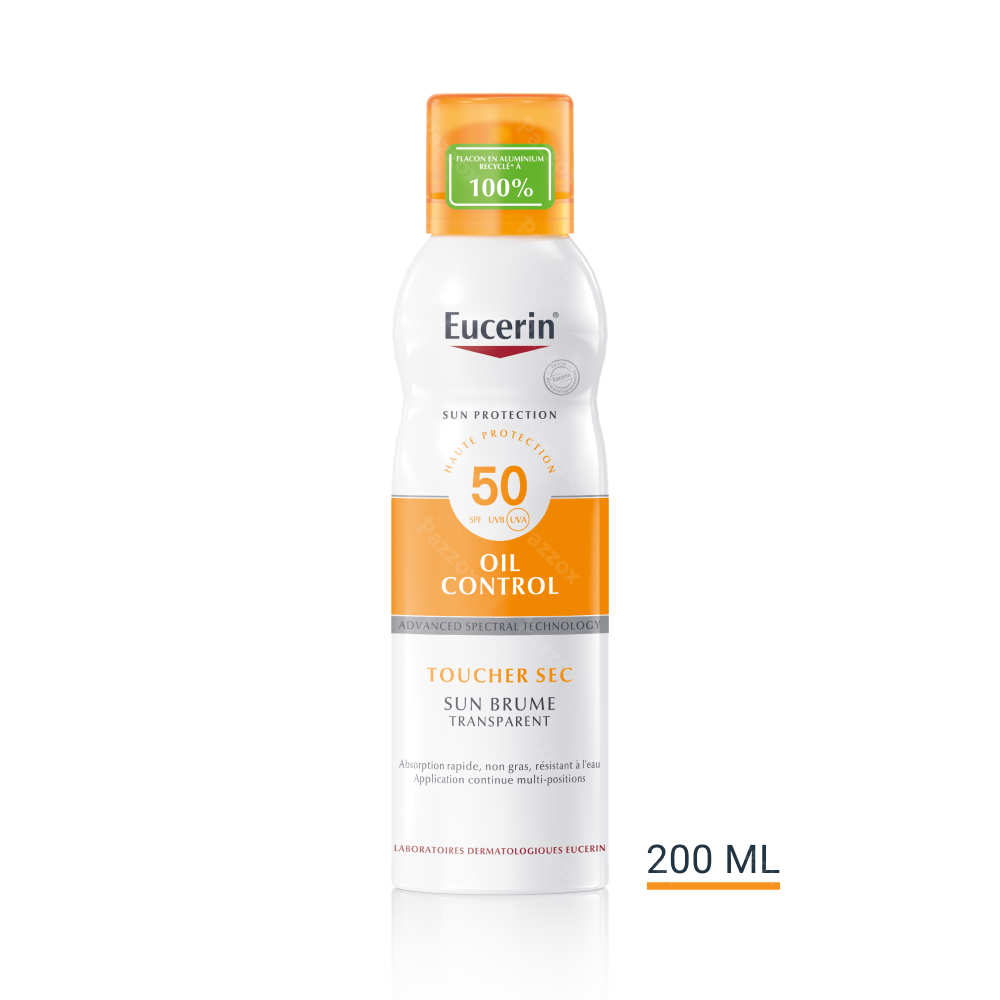 Eucerin Sun Oil Control SPF50 Toucher Sec Brume Transparent 200ml
