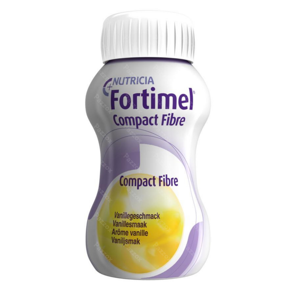 Fortimel Energy Multi Fibre Vanille Flesjes 4x200ml