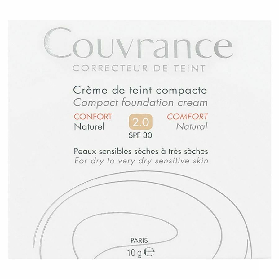 Avène Couvrance Crème Teinté Compact Comfort 2 Naturel 10g