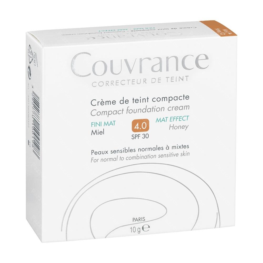 Avène Couvrance Crème Teinté Compact Oil Free 04 Miel 10g