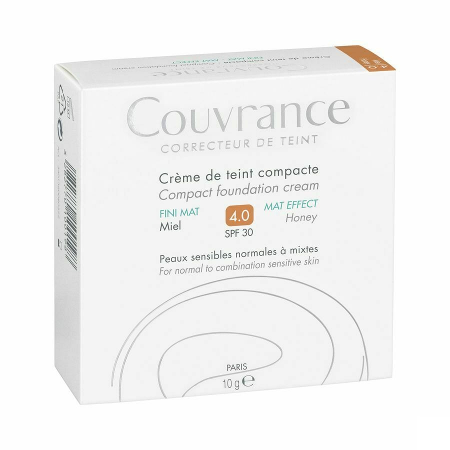 Avène Couvrance Getinte Compacte Crème Olievrij 04 Miel 10g