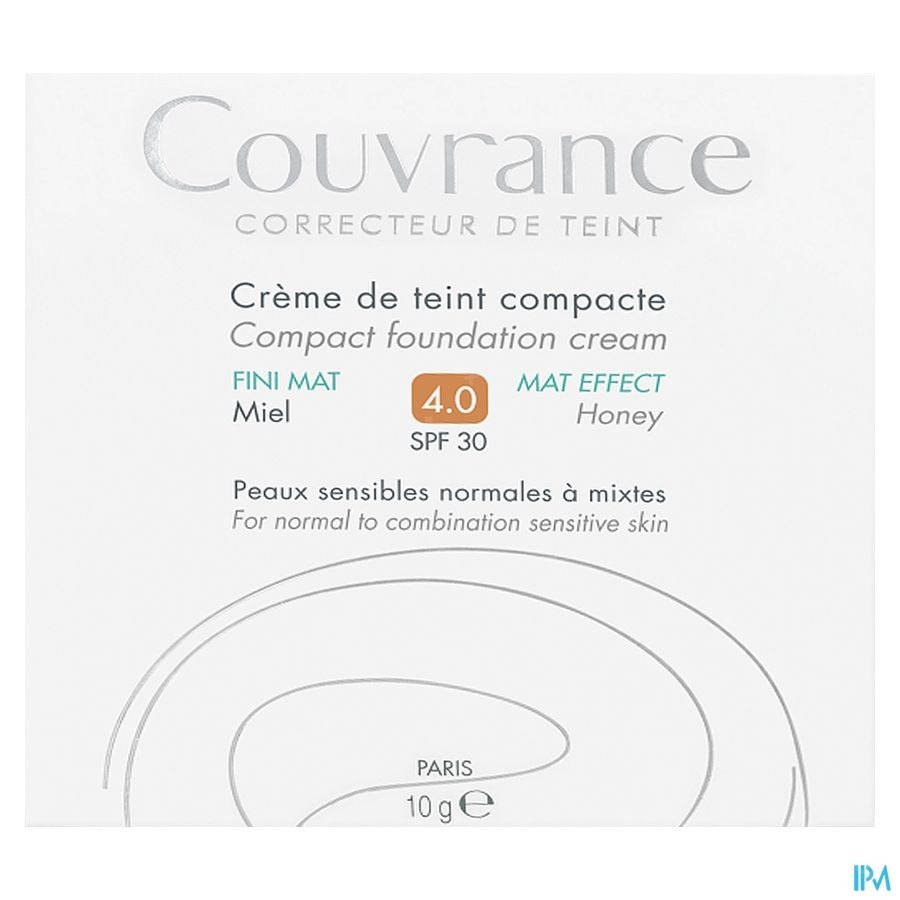 Avène Couvrance Crème Teinté Compact Oil Free 04 Miel 10g