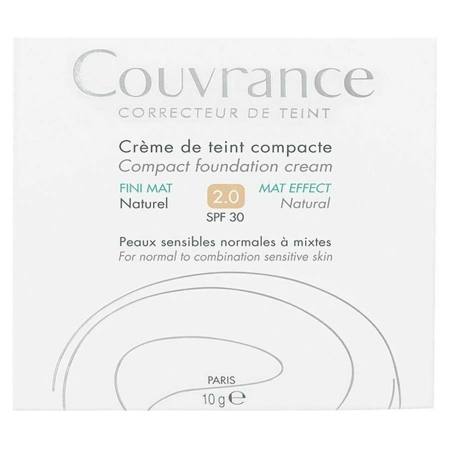 Avène Couvrance Getinte Compacte Crème Olievrij 02 Naturel 10g