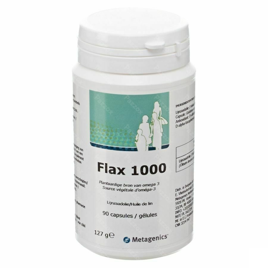 Flax 1000 Pot Tabl 90 19750 Metagenics