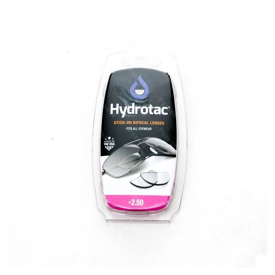 Hydrotac Stick-on Bifocal Lenses +2.50 2